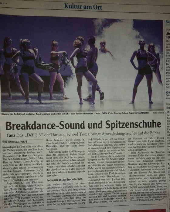 Bericht in der Memminger Zeitung