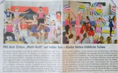 Dancing School Tosca unterstützt gute Sache